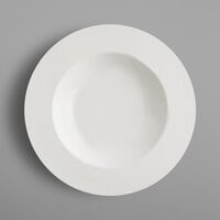 RAK Porcelain FDDP23 Fine Dine 9 inch Ivory Porcelain Deep Plate - 12/Case