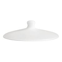 RAK Porcelain Fine Dine Ivory Porcelain Sugar Bowl Lid - 12/Case