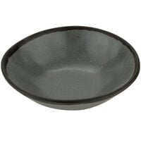 GET B-180-GR Pottery Market 16 oz. Matte Speckled Gray Melamine Salad Bowl - 12/Pack