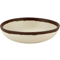 GET B-300-CRM Pottery Market 14 oz. Matte Cream Melamine Serving Bowl - 12/Pack