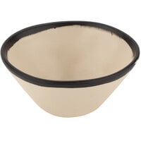 GET B-80-MA Pottery Market 8 oz. Matte Manila Melamine Side Dish / Soup Bowl - 24/Case