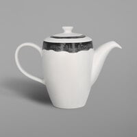 RAK Porcelain WDCLCP35BG Woodart 11.9 oz. Beech Grey Porcelain Coffee Pot and Lid   - 4/Case