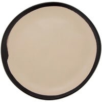 GET CS-70-MA Pottery Market 7 inch Matte Manila Melamine Bread Plate - 12/Pack