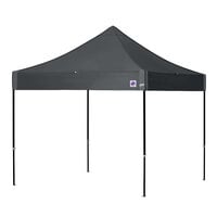E-Z Up EC3STL10KFBKTSG Eclipse Instant Shelter 10' x 10' Steel Gray Canopy with Black Frame