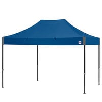 E-Z Up END3ABK15KRB Endeavor Instant Shelter 10' x 15' Royal Blue Canopy with Matte Black Frame