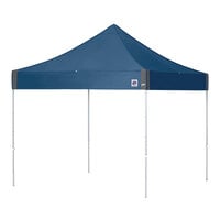E-Z Up EC3STL10KFWHTRB Eclipse Instant Shelter 10' x 10' Royal Blue Canopy with White Frame