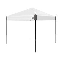 E-Z Up AMB3SSGF10WH Ambassador 10' White Slate Canopy with Roller Bag