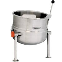 Cleveland KDT-3-T 3 Gallon Tilting 2/3 Steam Jacketed Tabletop Direct Steam Kettle - Right Handle