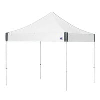 E-Z Up EP3STL10KFWHTWH Enterprise Instant Shelter 10' x 10' White Canopy with White Frame