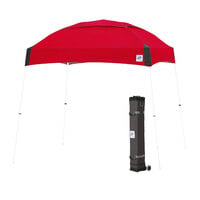 E-Z Up DM3WH10PN Dome 10' x 10' Punch Canopy with White Frame and Roller Bag