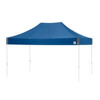 E-Z Up EC3STL15KFWHTRB Eclipse Instant Shelter 10' x 15' Royal Blue Canopy with White Frame