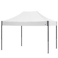 E-Z Up END3ABK15KWH Endeavor Instant Shelter 10' x 15' White Canopy with Matte Black Frame