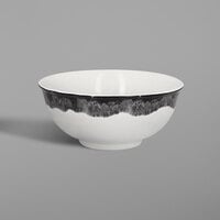RAK Porcelain WDNNBW09BG Woodart 3.7 oz. Beech Grey Porcelain Bowl - 12/Case