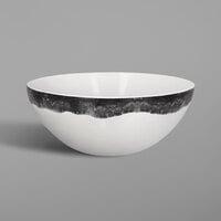 RAK Porcelain WDNNBW20BG Woodart 30.5 oz. Beech Grey Porcelain Bowl - 6/Case