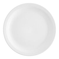 Acopa 9" Bright White Narrow Rim Stoneware Plate - 24/Case