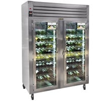 Traulsen R Series RH126W-WR01 2 Section Full Length Glass Door Wine Refrigerator