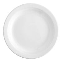 Acopa 5 1/2" Bright White Narrow Rim Stoneware Plate - 36/Case