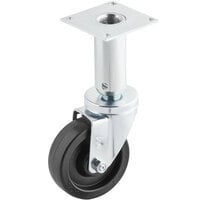 Pitco Equivalent 4 inch Swivel Adjustable Height Plate Caster for Fryers