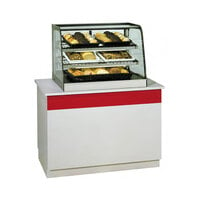 Federal Industries CD4828 Signature Series 47" Black Full Service Countertop Dry Bakery Display Case