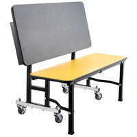 National Public Seating TGB60MDPE ToGo Mobile 60" Bench with MDF Core and ProtectEdge