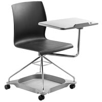 National Public Seating COGO-10 Go Series Black Mobile Tablet Chair