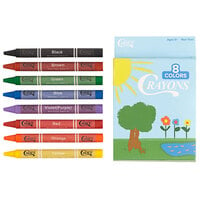 Choice 8 Assorted Colors School Crayons Pack