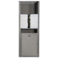 Grosfillex US170289 Sunset Platinum Gray Single Unit Towel Valet