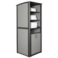 Grosfillex US170288 Sunset Volcanic Black Single Unit Towel Valet