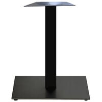 Grosfillex US504017 Gamma 22" Square Black Dining Height Table Base
