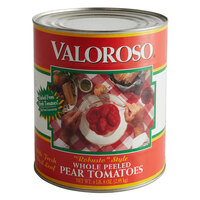 Valoroso #10 Can Whole Peeled Pear Tomatoes - 6/Case