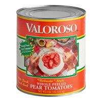 Valoroso #10 Can Whole Peeled Pear Tomatoes - 6/Case