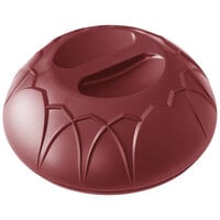 Dinex DX540061 Fenwick Cranberry Insulated Meal Delivery Dome for 9 inch Plate - 12/Case