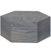 Cal-Mil 435-5-83 Ashwood Hexagon Oak Wood Riser - 12 inch x 5 inch