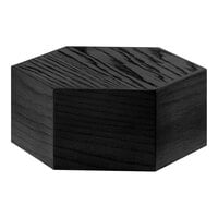Cal-Mil 435-5-87 Cinderwood Hexagon Oak Wood Riser - 12" x 5"