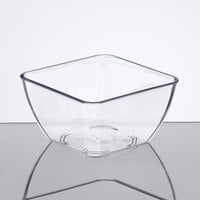 Dinex DXSB1207 12 oz. Clear Square SAN Plastic Bowl - 48/Case