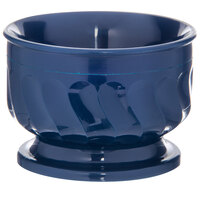 Dinex DX320050 Turnbury 5 oz. Dark Blue Insulated Bowl with Pedestal Base - 48/Case