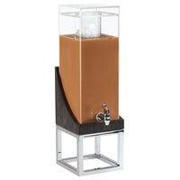 Square Infusion, Stainless Beverage Dispenser, Traditional Spigot, 1.5  Gallon, Brushed Finish