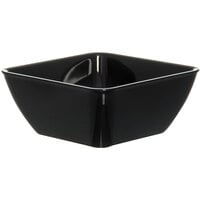 Dinex DXSB903 9 oz. Black Square SAN Plastic Bowl - 48/Case