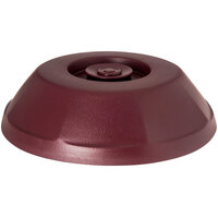 Dinex DX440061 Heritage Cranberry Insulated Meal Delivery Dome for 9 inch Plate - 12/Case