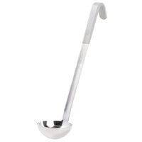 Vollrath 4980445 Jacob's Pride 4 oz. One-Piece Stainless Steel Ladle with Gray Kool-Touch® Handle