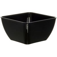 Dinex DXSB1203 12 oz. Black Square SAN Plastic Bowl - 48/Case