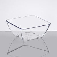 Dinex DXSB907 9 oz. Clear Square SAN Plastic Bowl - 48/Case
