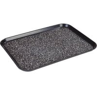 Dinex Glasteel 15" x 20" Black Marble Non-Skid Fiberglass Tray DXSMC1520NSM03 - 12/Case