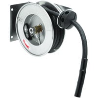T&S B-7102 12' Open Compact Stainless Steel Hose Reel