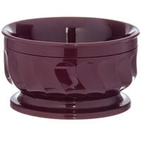 Dinex DX330061 Turnbury 9 oz. Cranberry Insulated Bowl with Pedestal Base - 48/Case