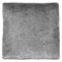 Elite Global Solutions D10134SQ-CO Basalt 10" Coal Square Melamine Plate - 6/Case