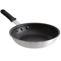 Choice 8 inch Aluminum Non-Stick Fry Pan with Black Silicone Handle