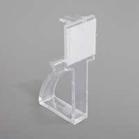 Snap Drape EV Clear Plastic Table Skirt Clip with Hook and Loop Attachment - 25/Bag