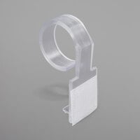 Snap Drape DV Clear Plastic Table Skirt Clip with Hook and Loop Attachment - 25/Bag