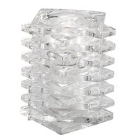 Sterno 80162 4 1/4 inch Marquee Clear Glass Square Liquid Candle Holder
